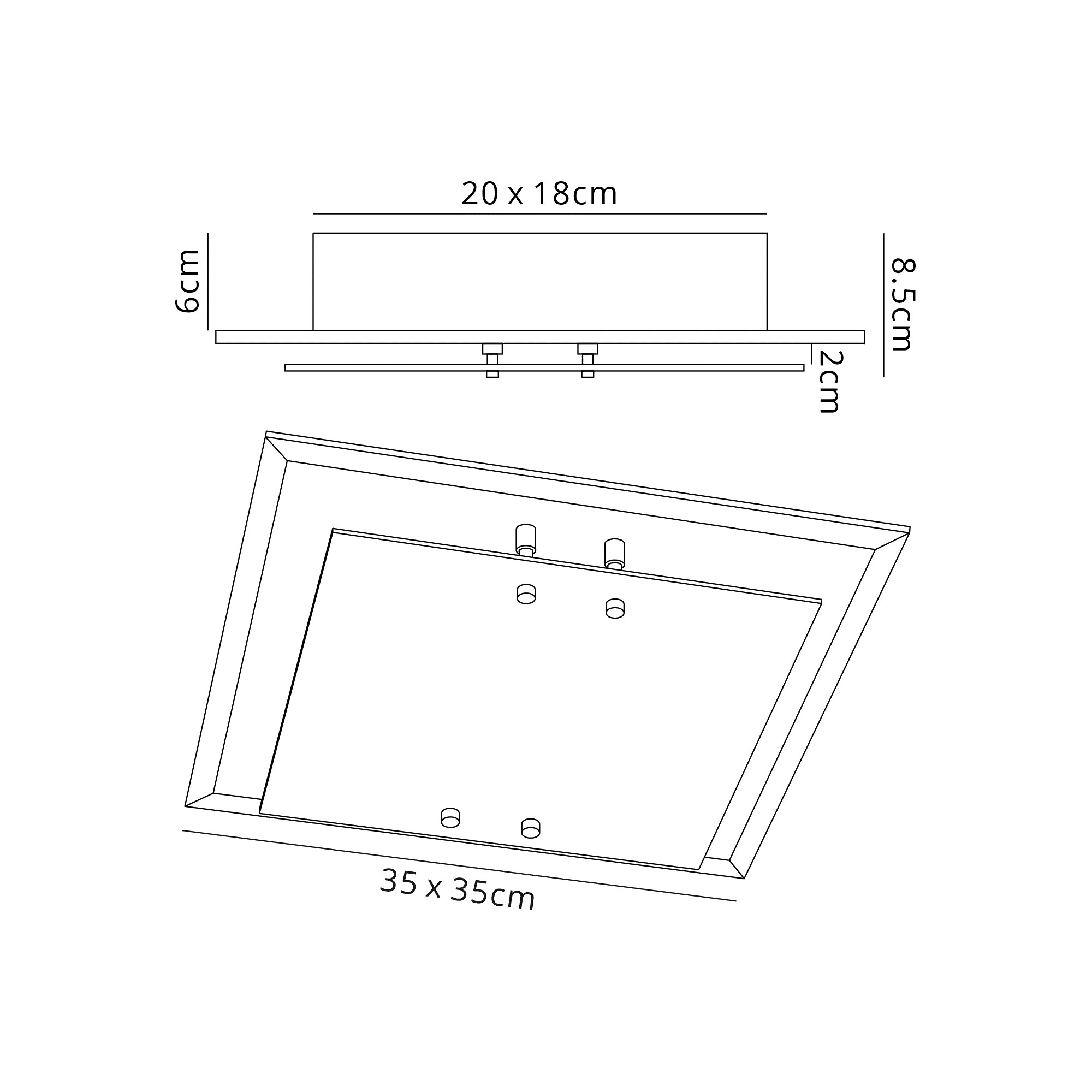 Mira Ceiling Lights Deco Flush Fittings